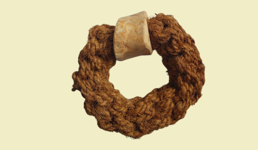 Ring Coco Rope Coffee Wood